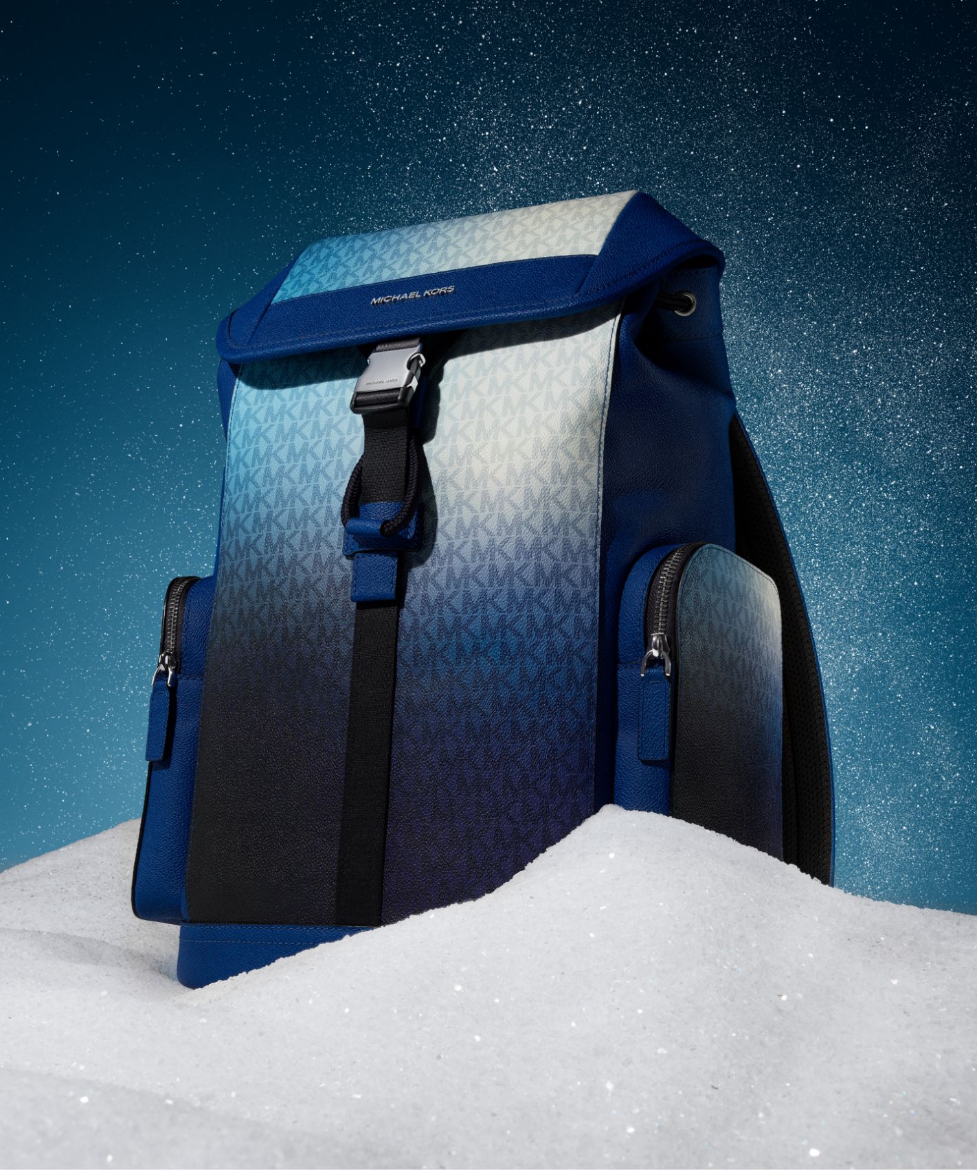 blue ombr&eacute; backpack