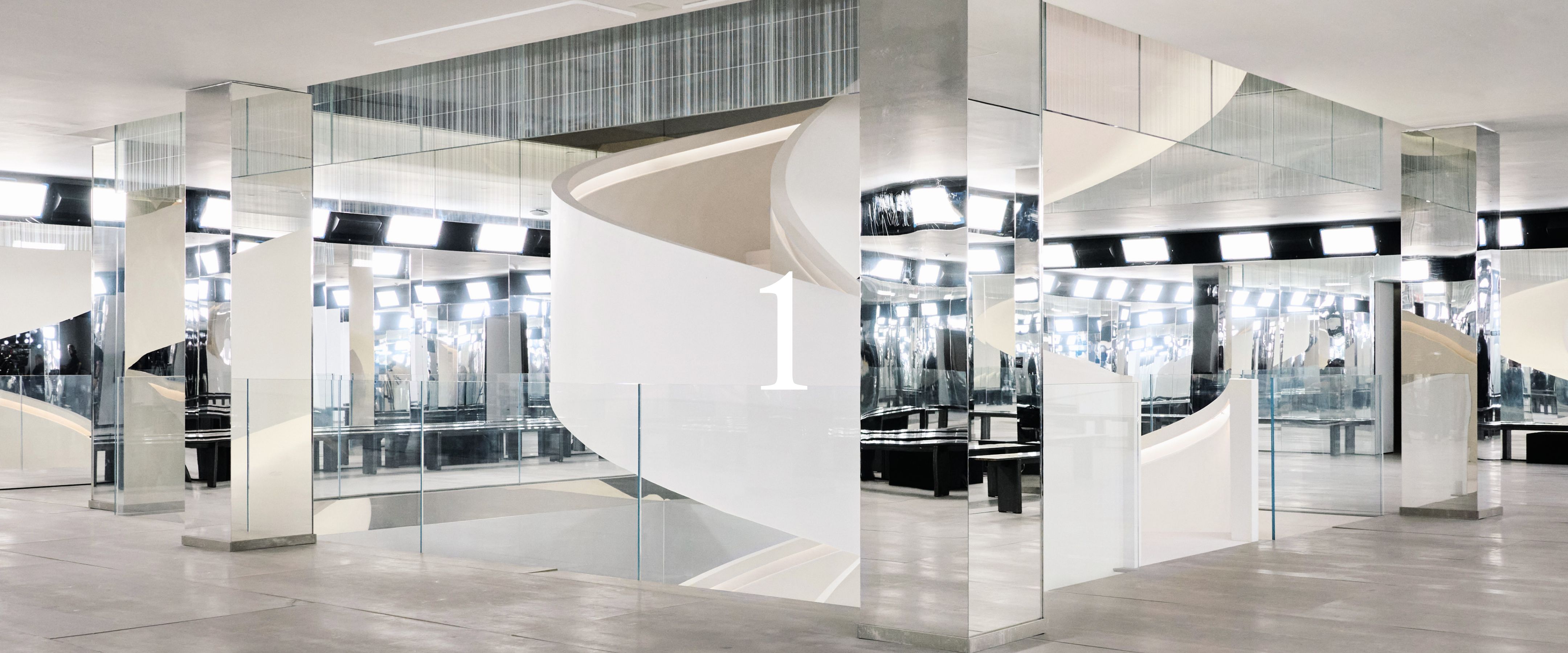 dramatic spiral staircase