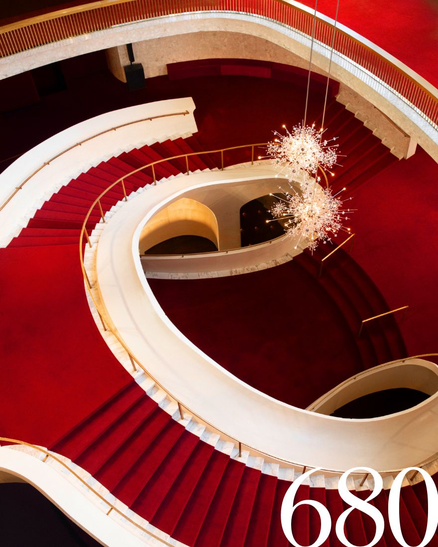 680 feet of velvet runway