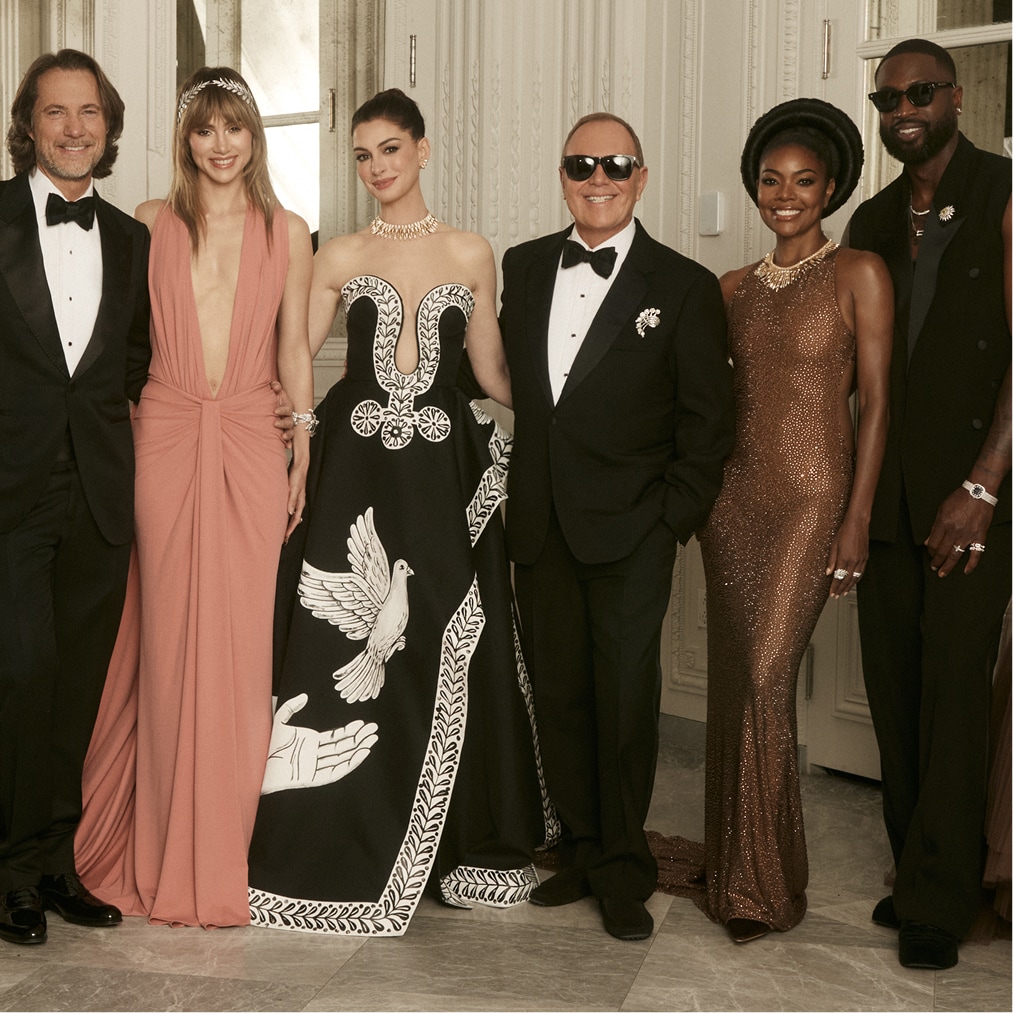 Michael Kors and models at Met Gala