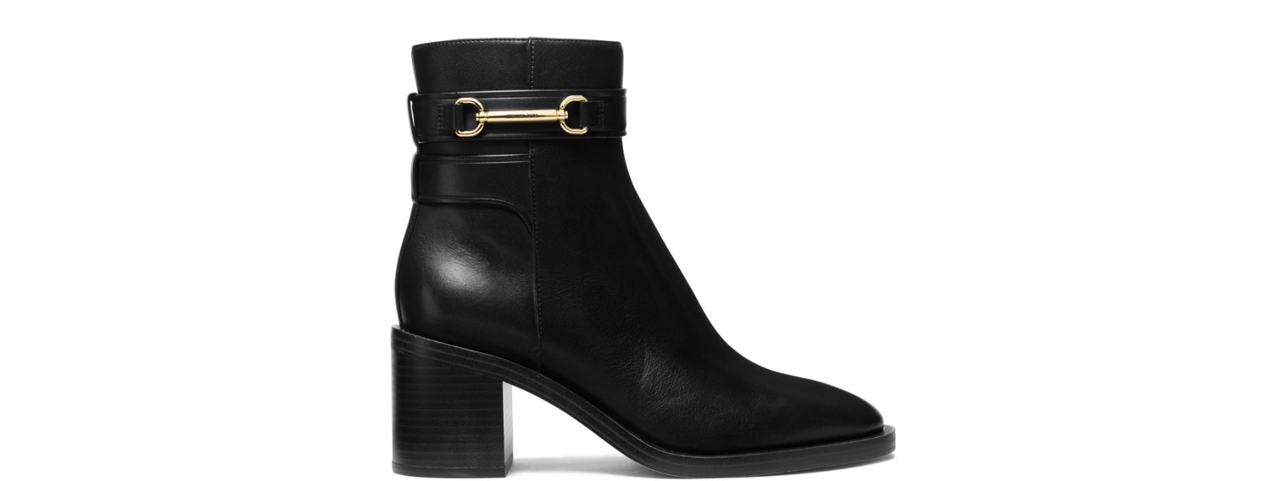 black leather boot