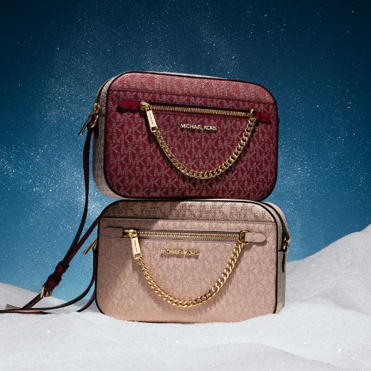 red and pink crossbody bags