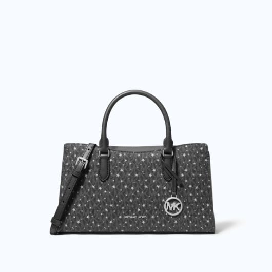 bolso satchel en tono negro