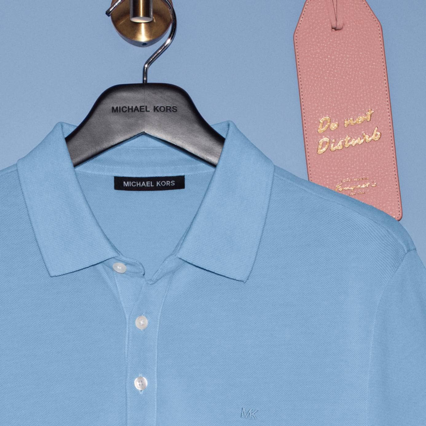 chemise à col boutonné bleue pour hommes