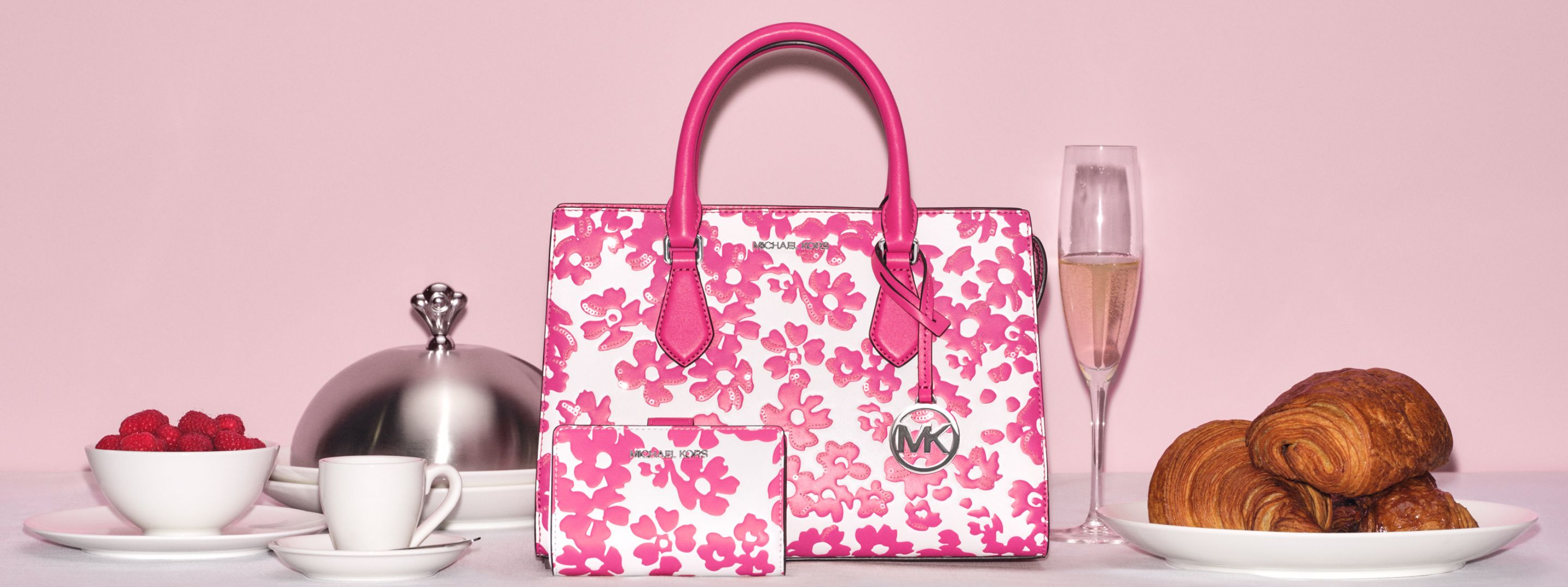 Floral Satchel and Wallet