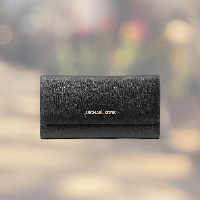black trifold wallet