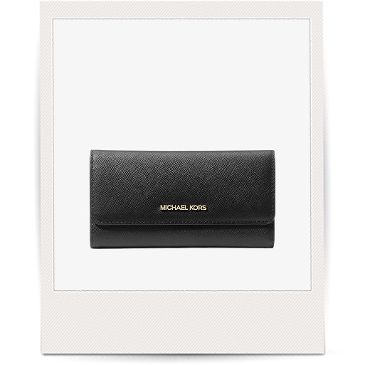 black trifold wallet