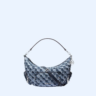 sac &agrave; &eacute;paule en denim effiloch&eacute;