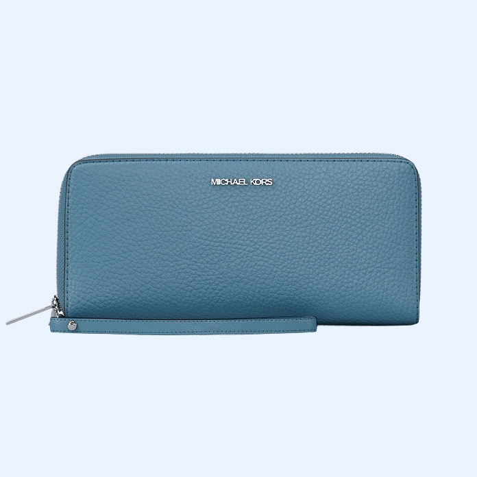 portefeuille convertible bleu