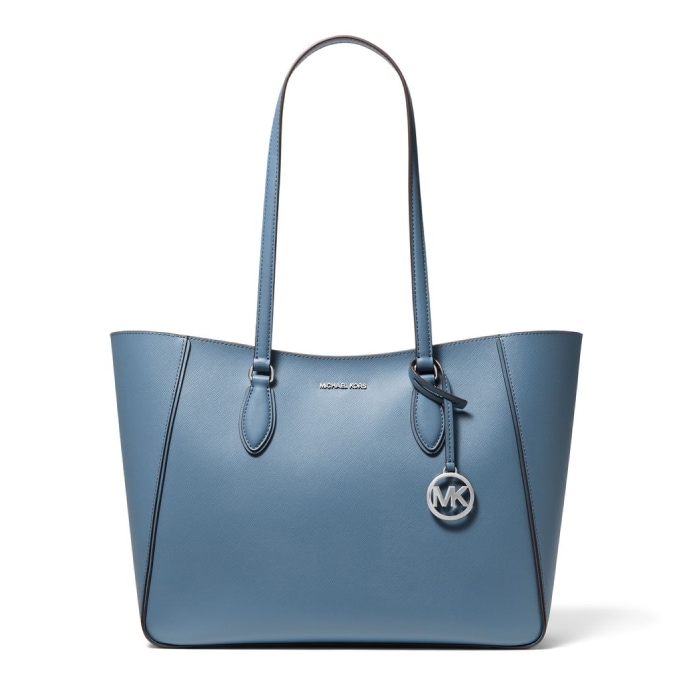 frayed denim handbag