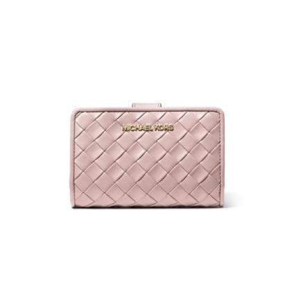 portefeuille rose tiss&eacute;