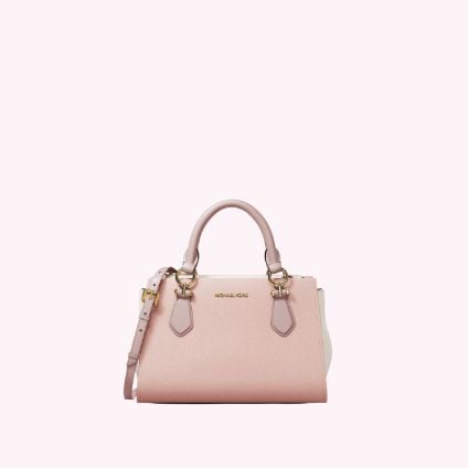 pink leather mini bag