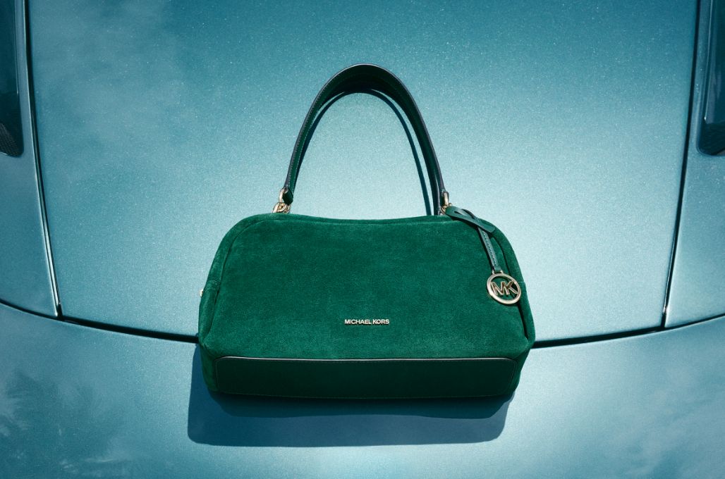 green suede cecily handbag