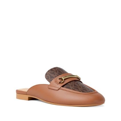 brown logo loafer