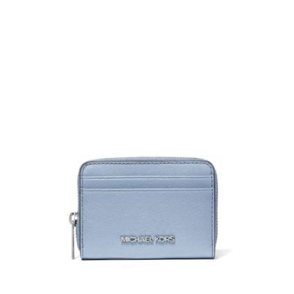 light blue leather wallet