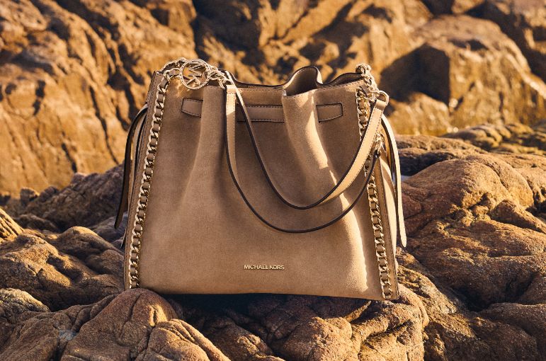 brown suede mina handbag