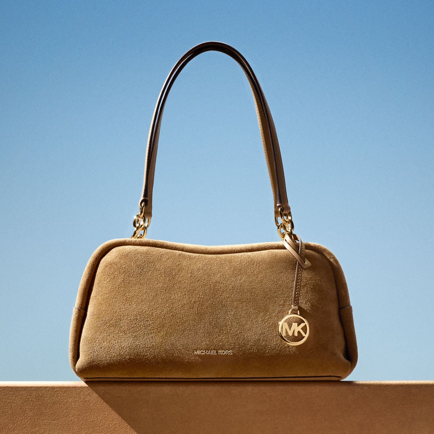 sac &agrave; main brun en su&egrave;de