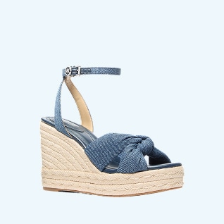 dark blue wedges