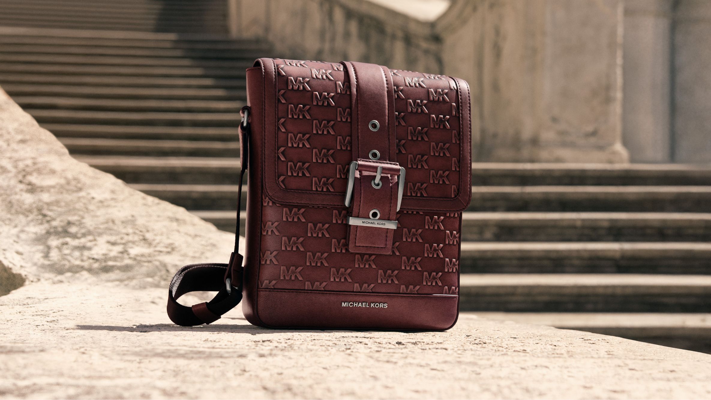バッグ Michael Kors Mens Bag Michael Kors Men Cooper Signature Commuter Sling Backpack