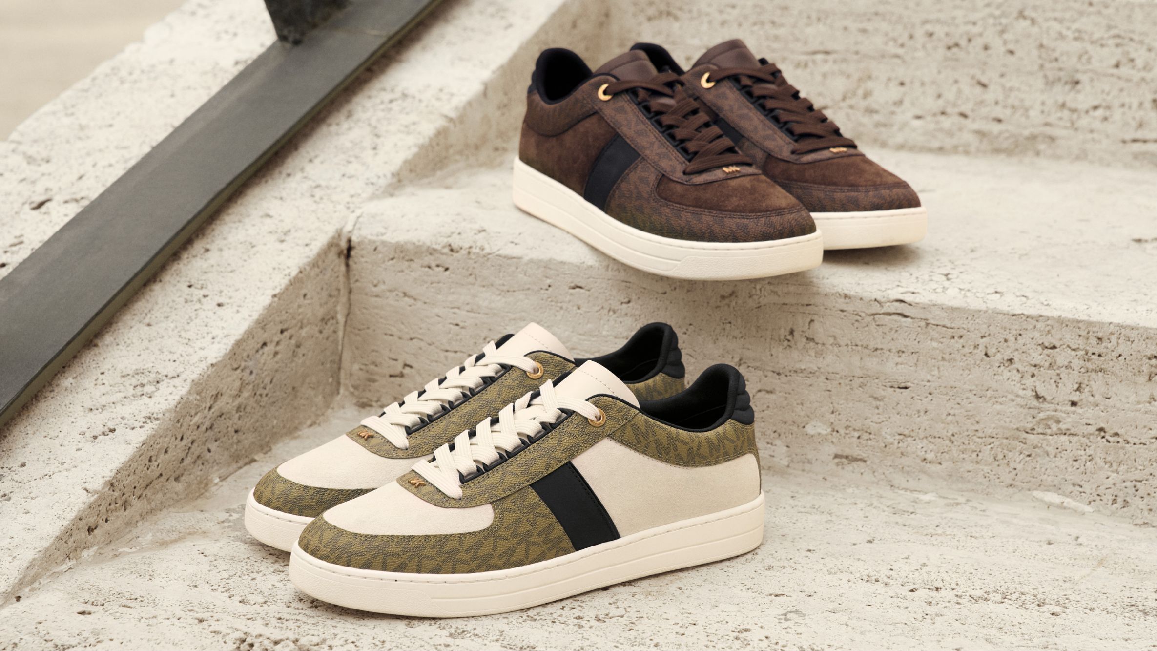 MICHAEL KORS ホワイト/ブラウン スニーカー US 8M MICHAEL KORS ホワイト/ブラウン スニーカー US 8M MICHAEL KORS