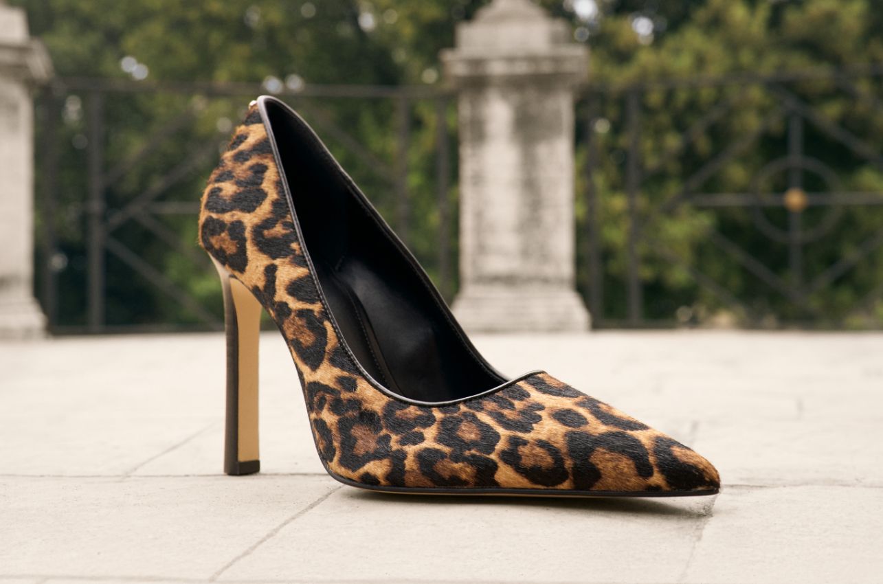 amara leopard print pump