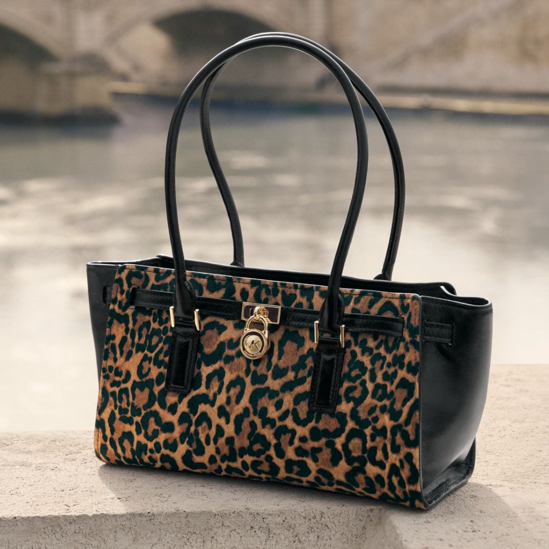 leopard print hamilton handbag