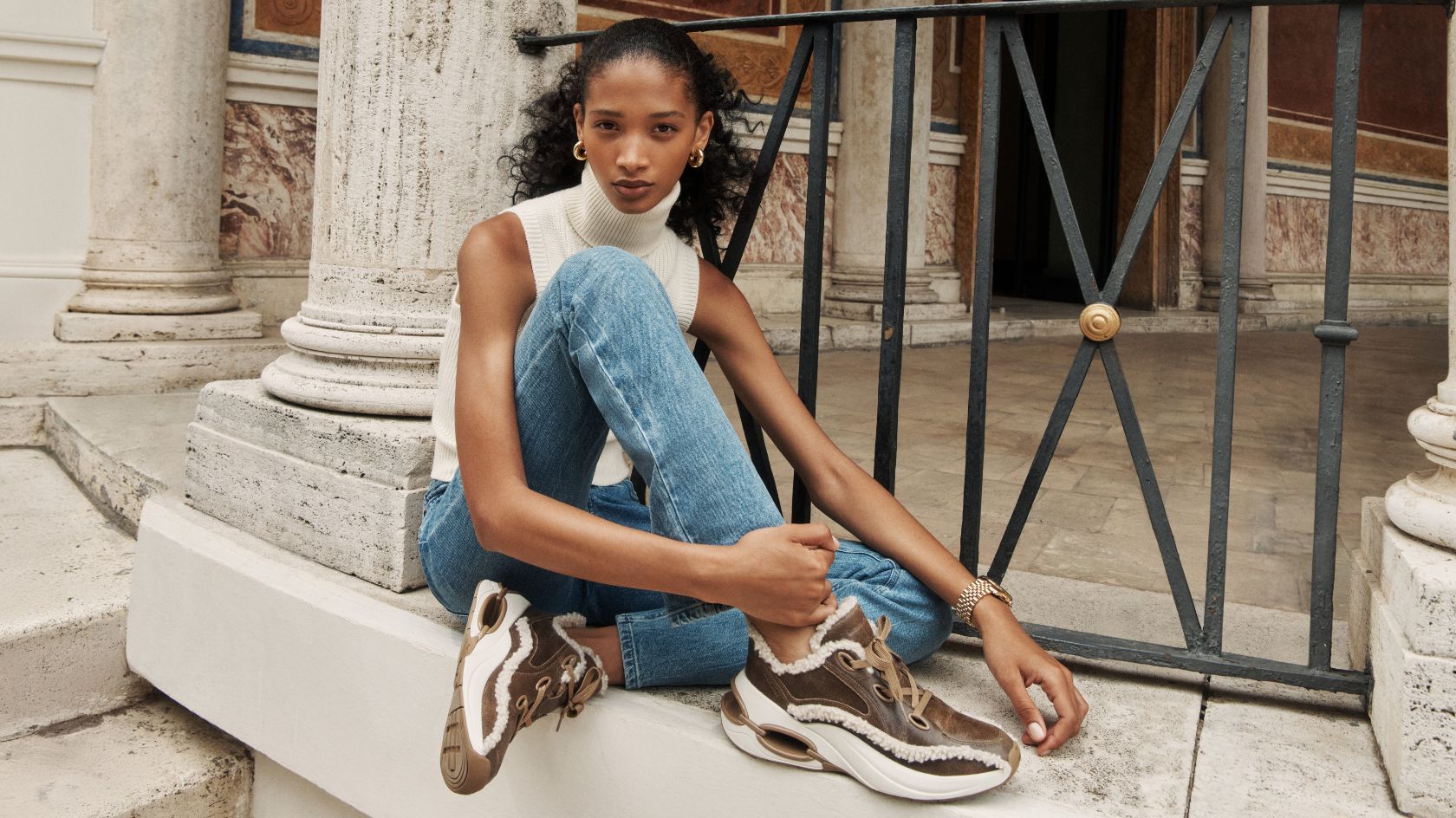 Hamilton Moderne Large Fringed Suede Satchel