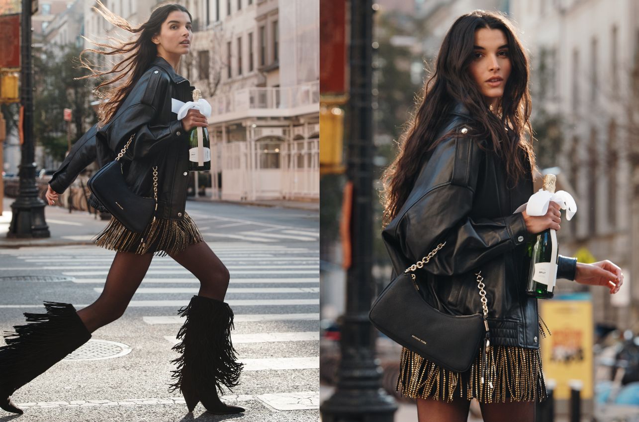 model carrying black nolita