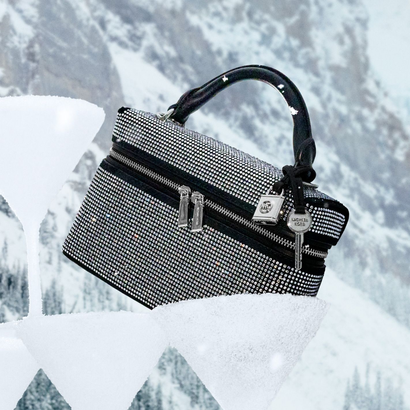 silver studded mini bag