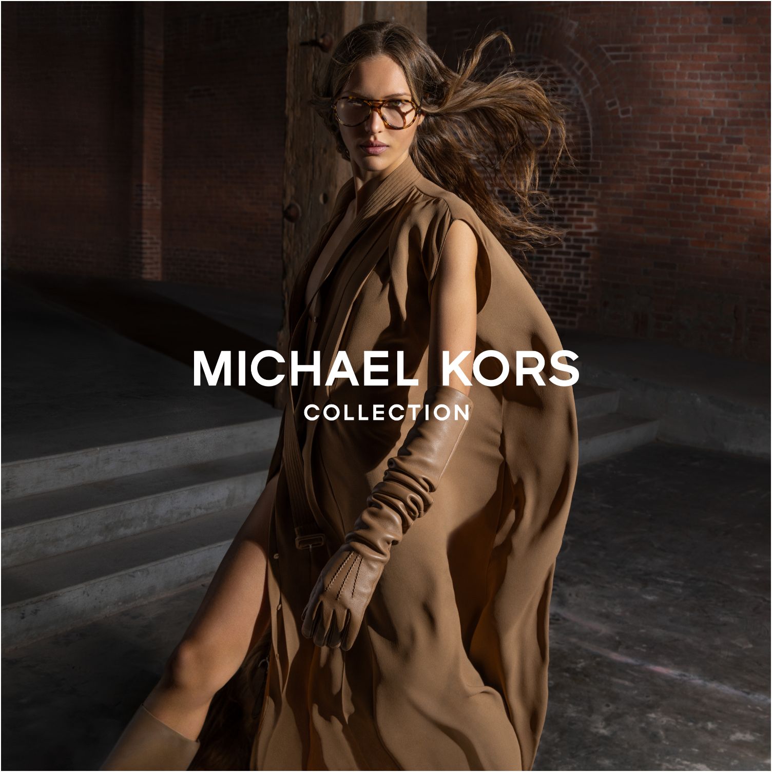 MICHAEL KORS メタリック MKテープ LS ドレス　キラキラ　ラメ MICHAEL KORS メタリック MKテープ LS ドレス キラキラ ラメ