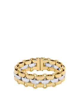 Two-Tone 3-Link Bracelet