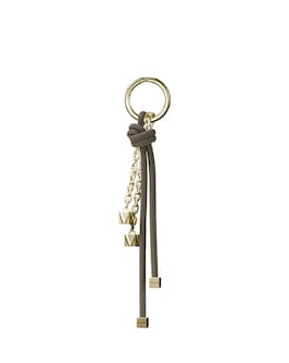 Gold-Tone and Cord Bag Charm