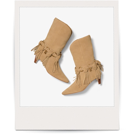 suede fringe boots