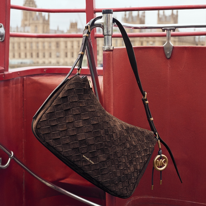 suede woven nolita handbag