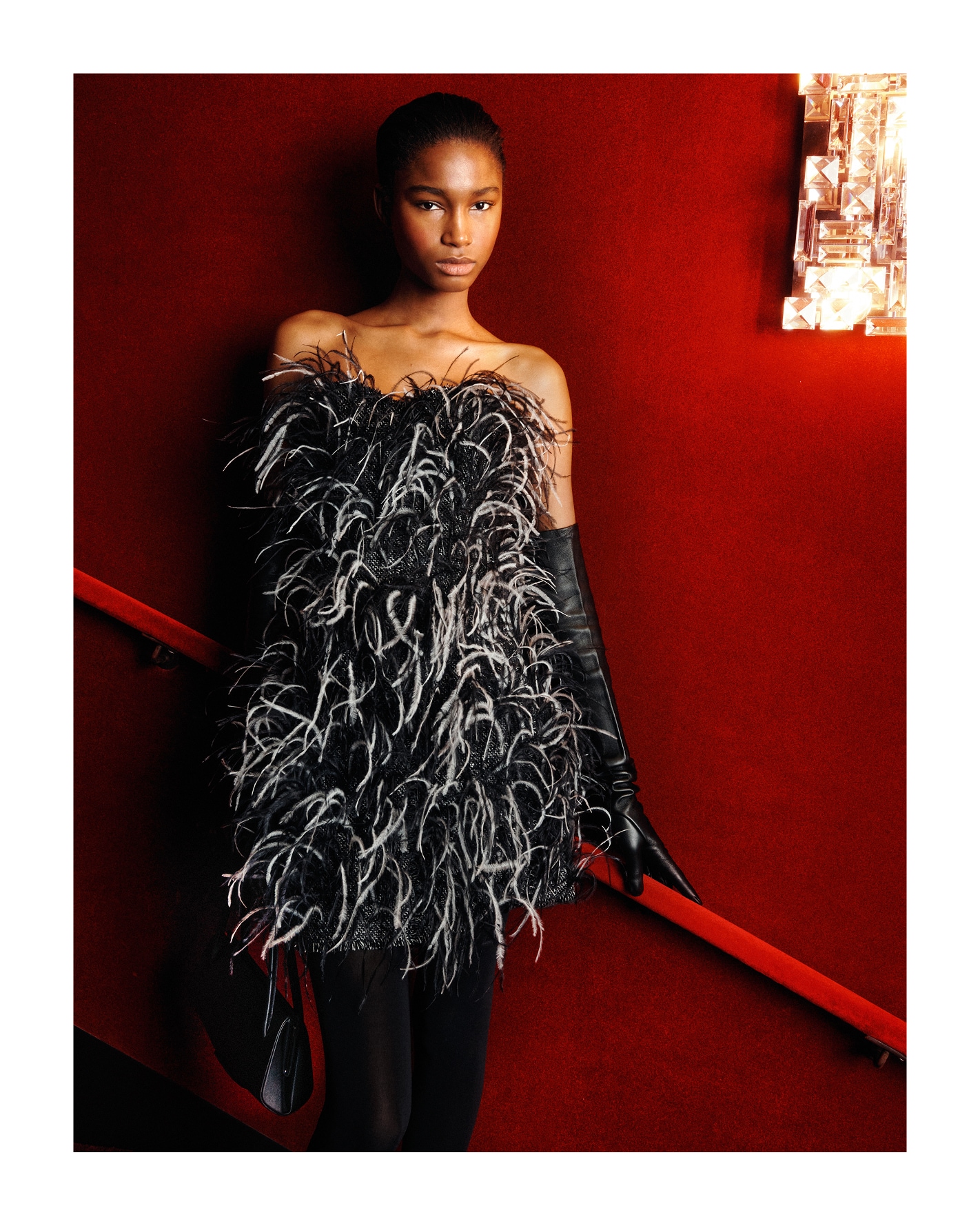 model in dress