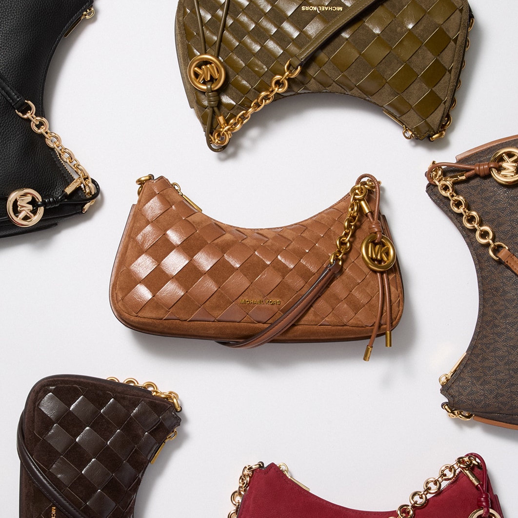 woven suede and leather nolita handbags