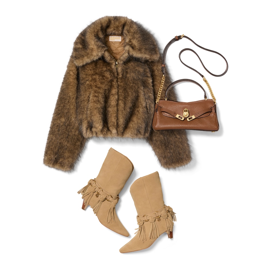 faux fur coat outfit style