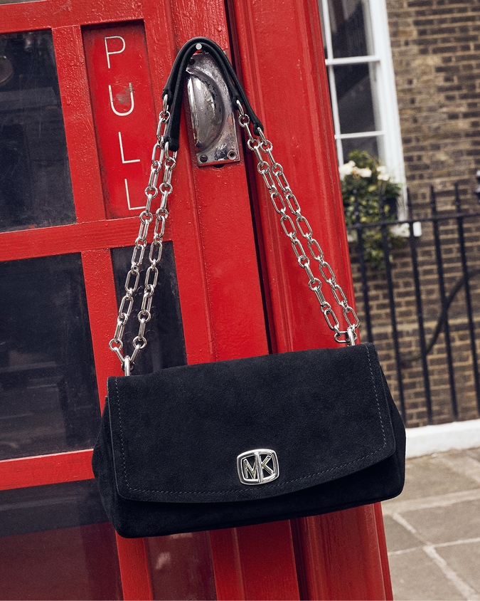 black suede bryant crossbody
