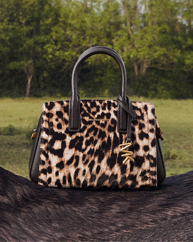 mini leopard print laila bag