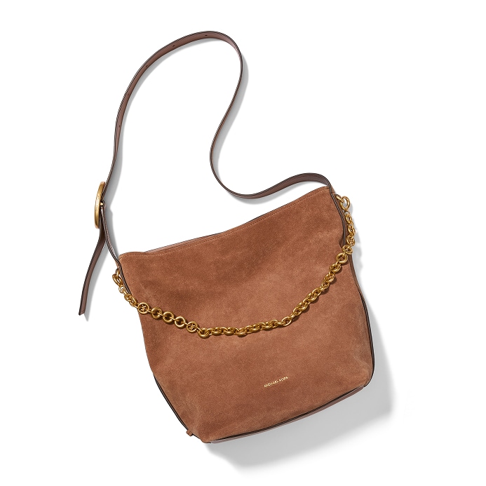 brown suede crossbody bag
