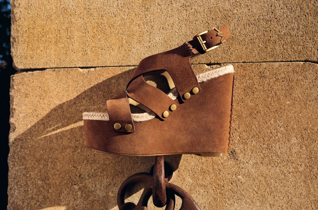 brown wedge sandals