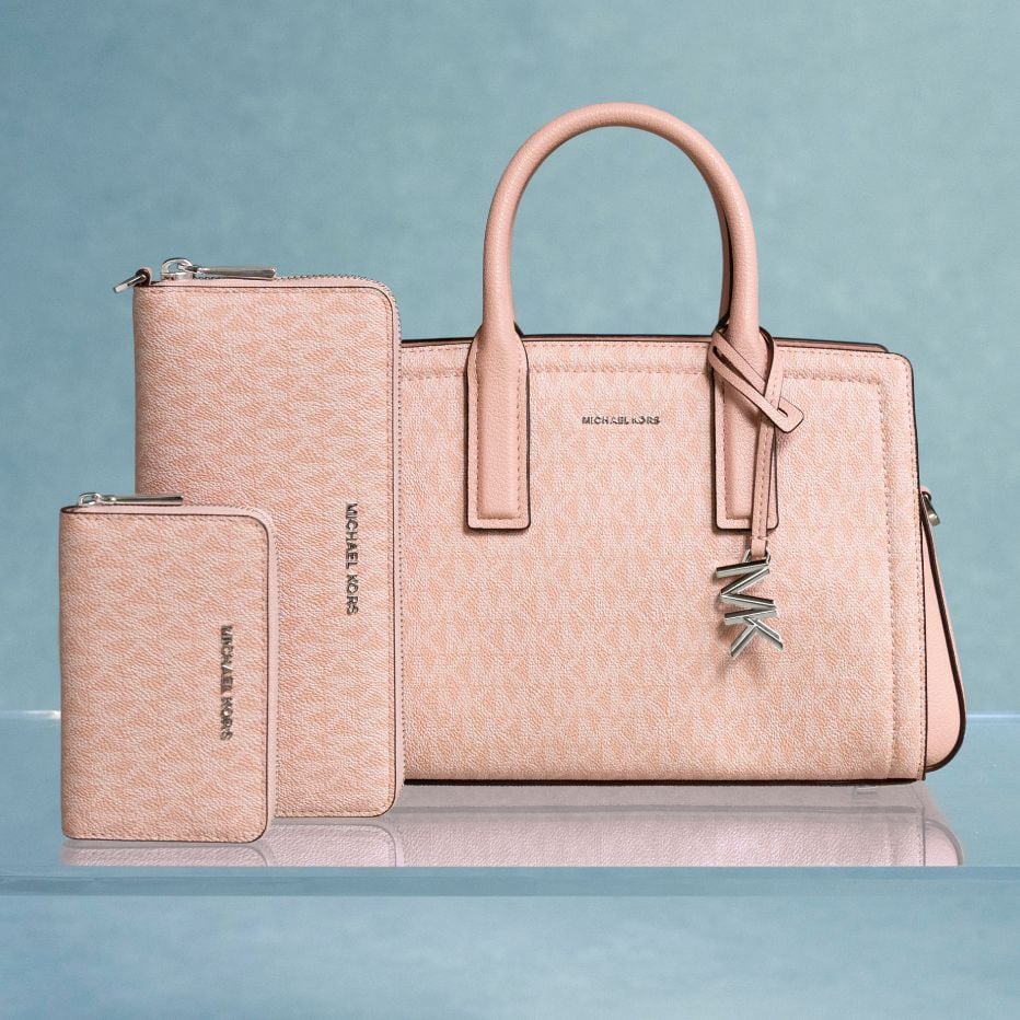 pink laila satchel and wallets