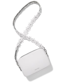 Bryant Medium Pebbled Leather Camera Crossbody Bag