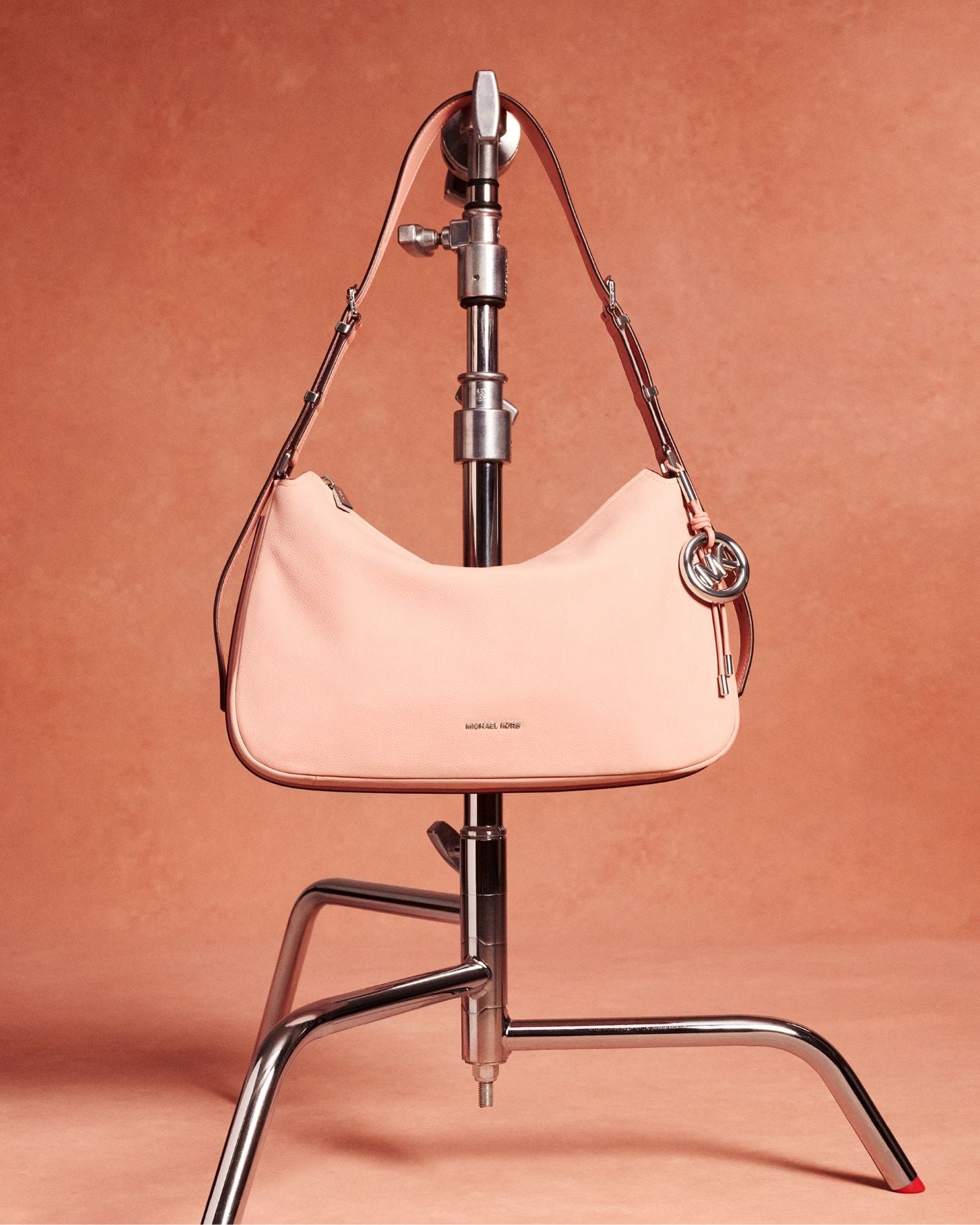 light pink handbag