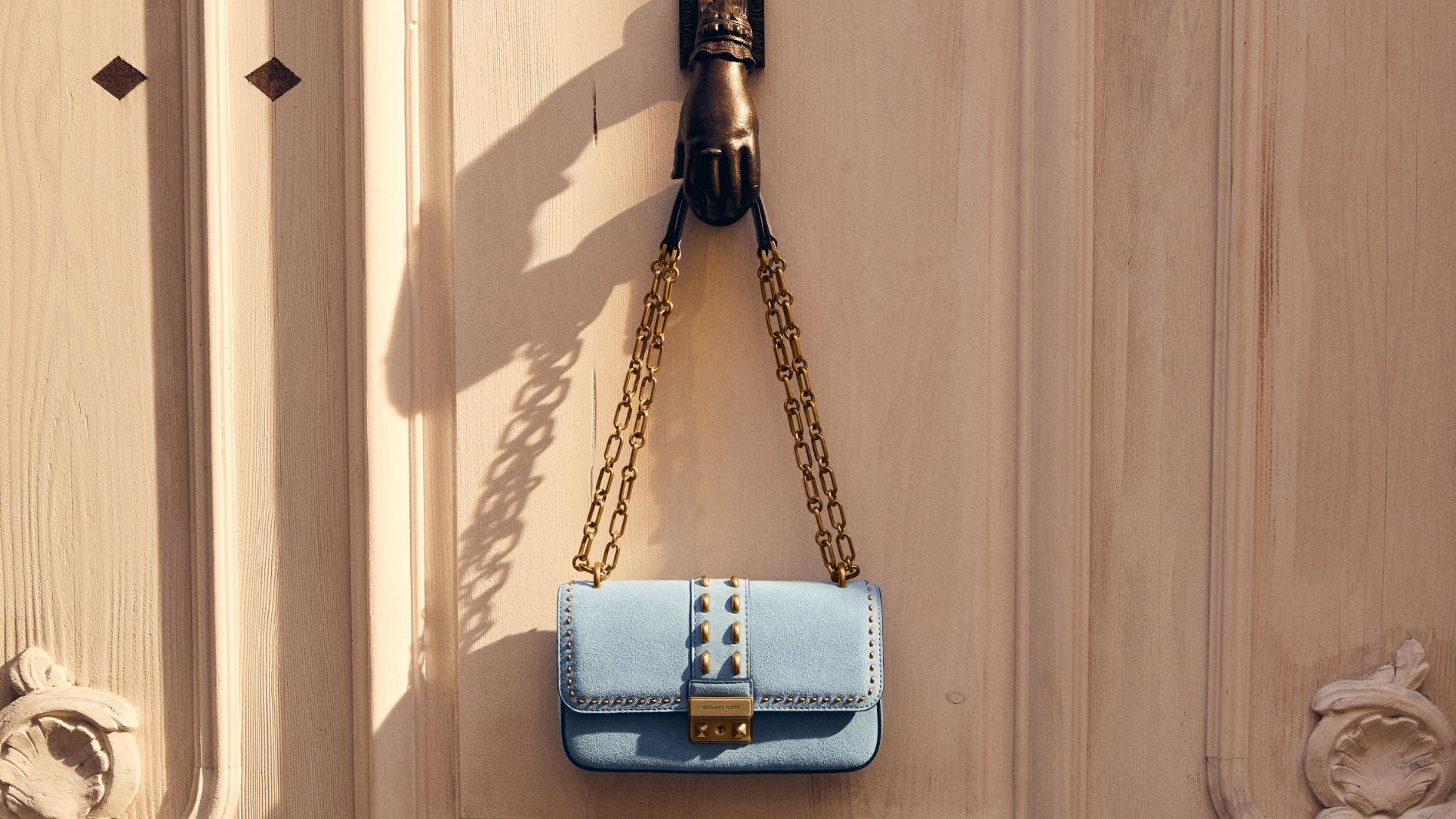blue crossbody bag