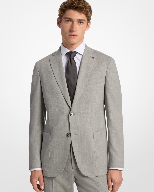 Slim Fit Flannel Blazer Image