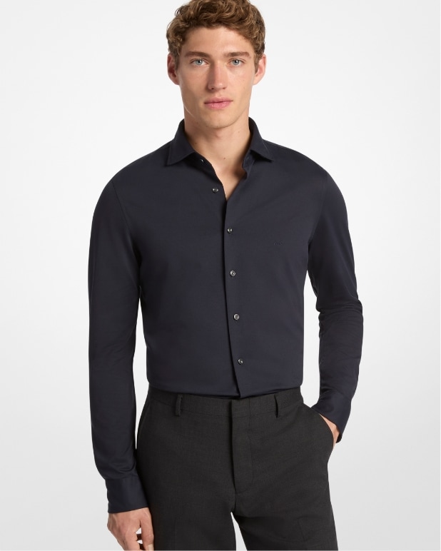 Slim Fit Tech Knit Shirt Image