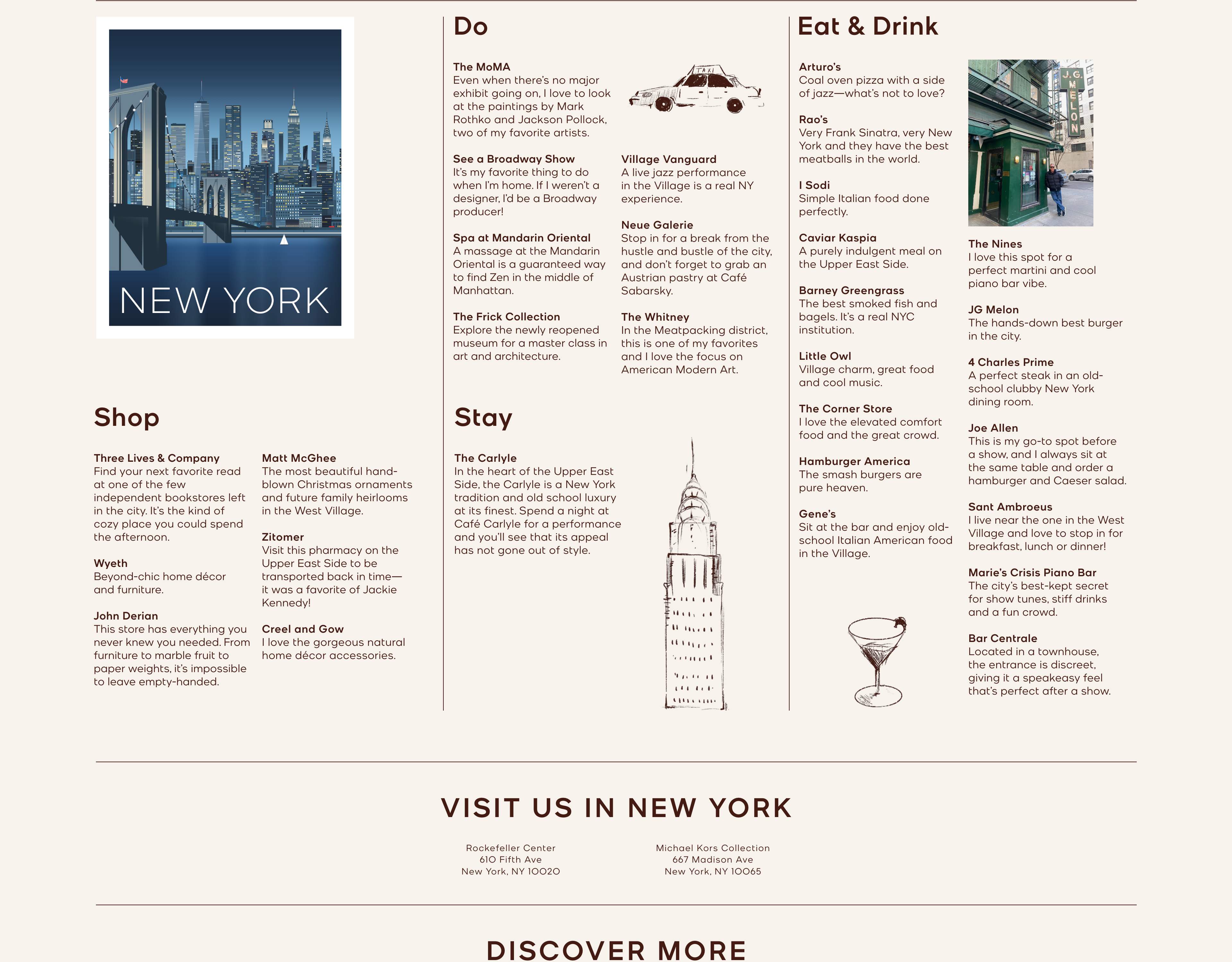 Guide to New York, full description above.