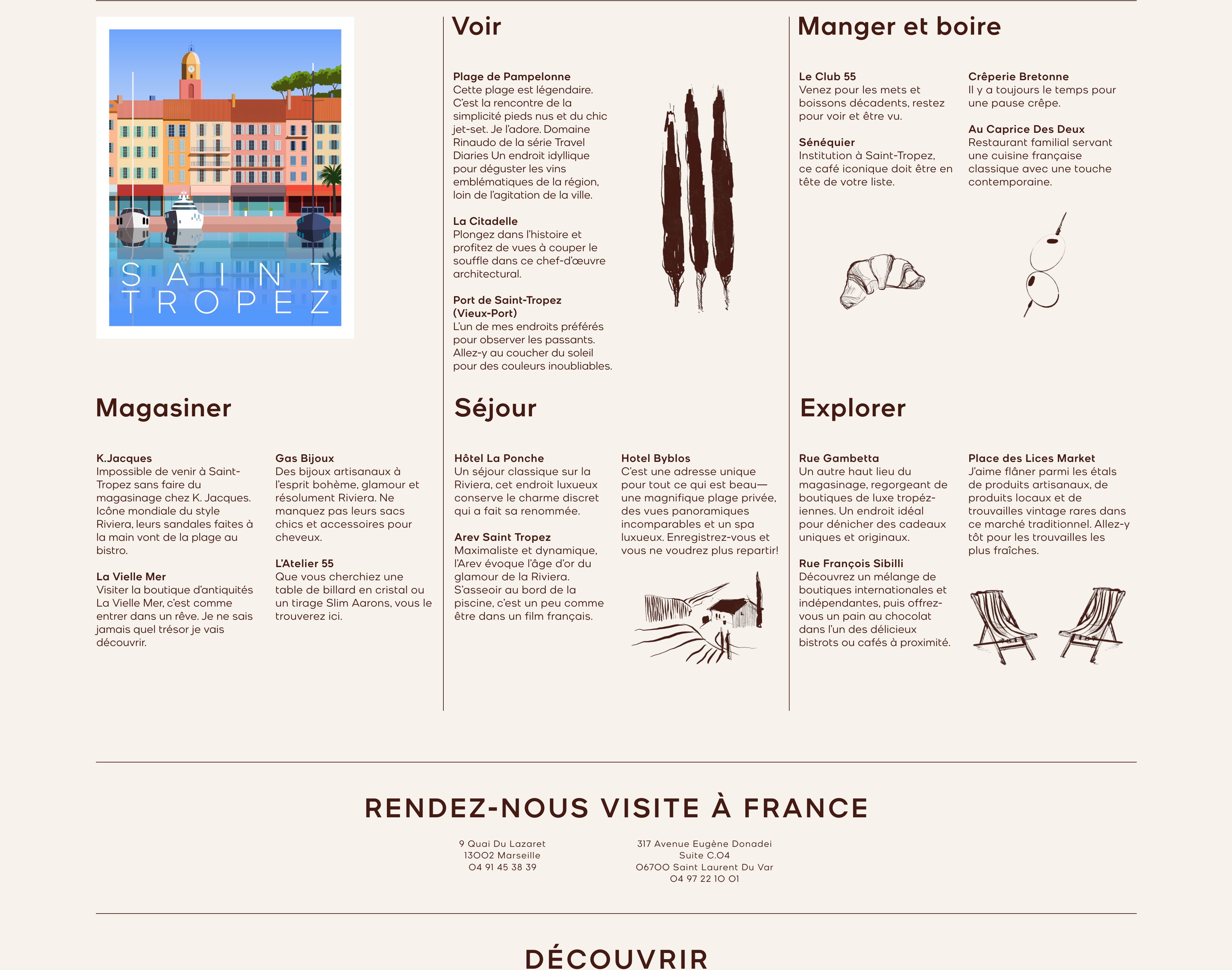 Guide to Saint Tropez, full description above.