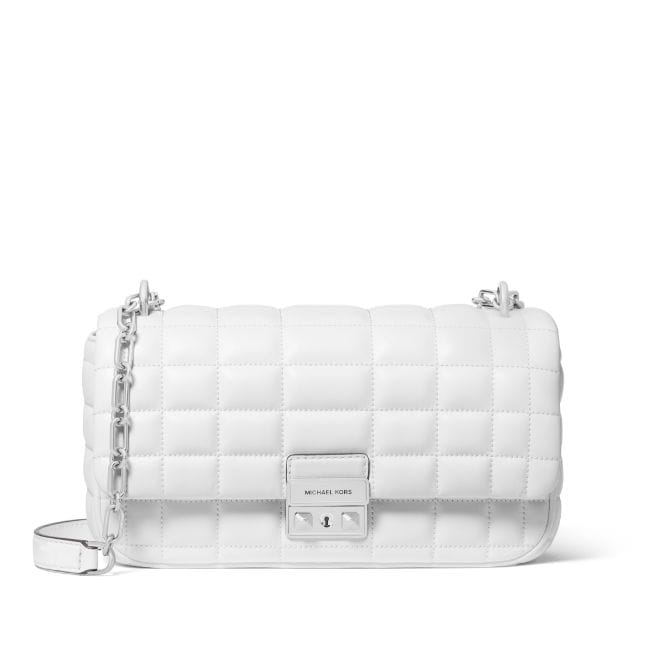 optic white tribeca handbag